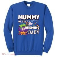 Spooky Mama Of Brewing Halloween Theme Shower Gift Sweatshirt thumb 0