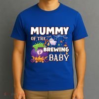 Spooky Mama Of Brewing Halloween Theme Shower Gift T-Shirt thumb 3