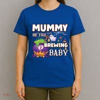Spooky Mama Of Brewing Halloween Theme Shower Gift T-Shirt thumb 4