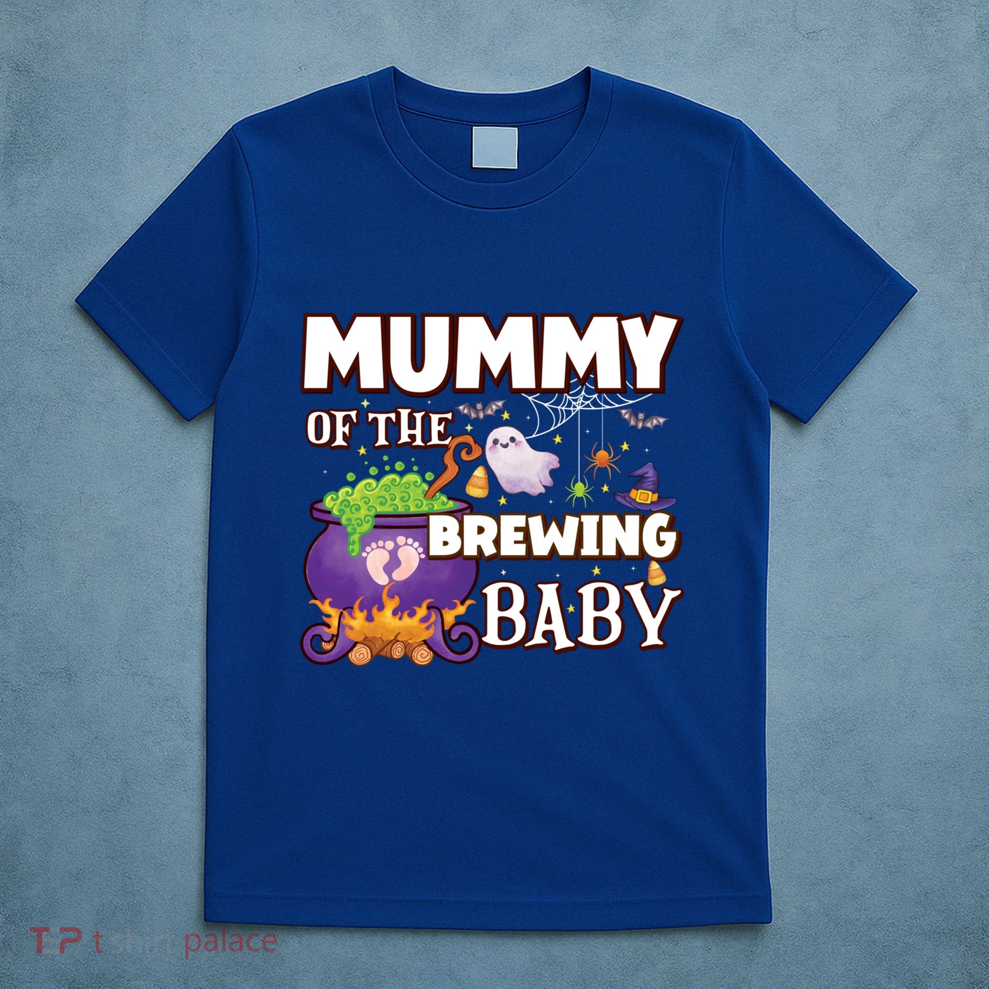 Spooky Mama Of Brewing Halloween Theme Shower Gift T-Shirt