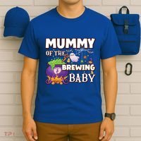 Spooky Mama Of Brewing Halloween Theme Shower Gift T-Shirt thumb 6
