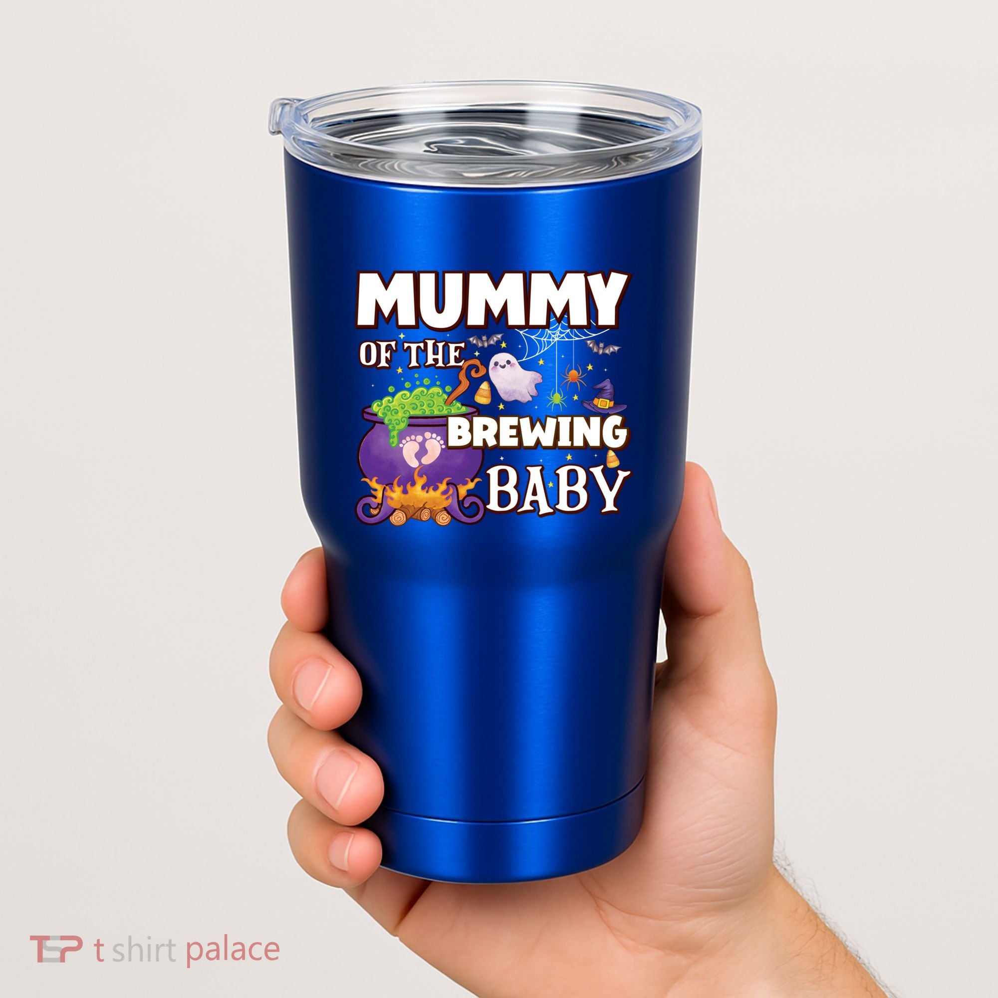 Spooky Mama Of Brewing Halloween Theme Shower Gift Tumbler