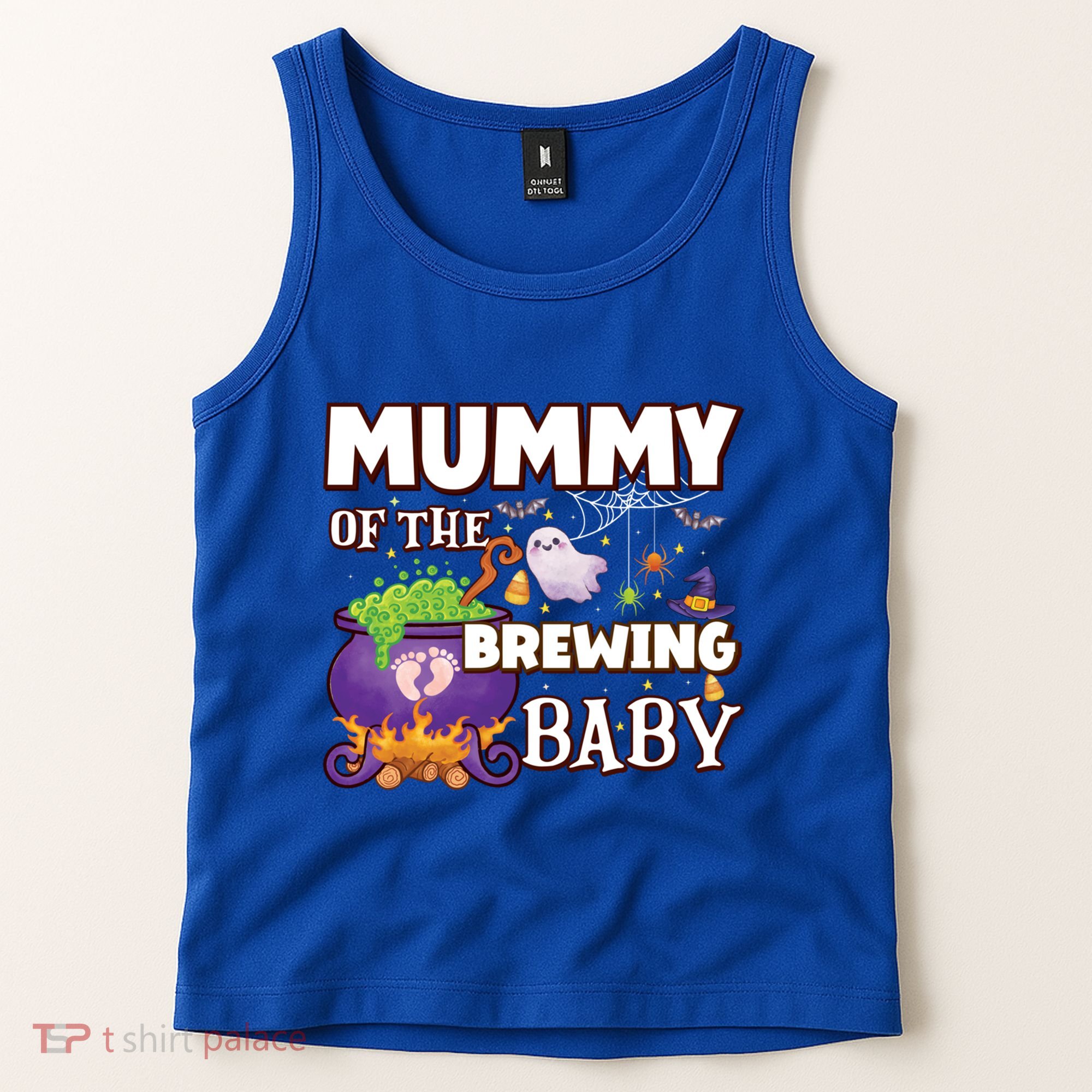 Spooky Mama Of Brewing Halloween Theme Shower Gift Tank Top