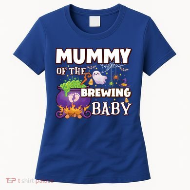 Spooky Mama Of Brewing Halloween Theme Shower Gift Women's T-Shirt