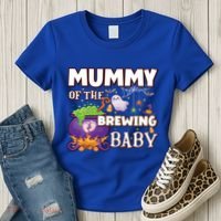 Spooky Mama Of Brewing Halloween Theme Shower Gift Women's T-Shirt thumb 3