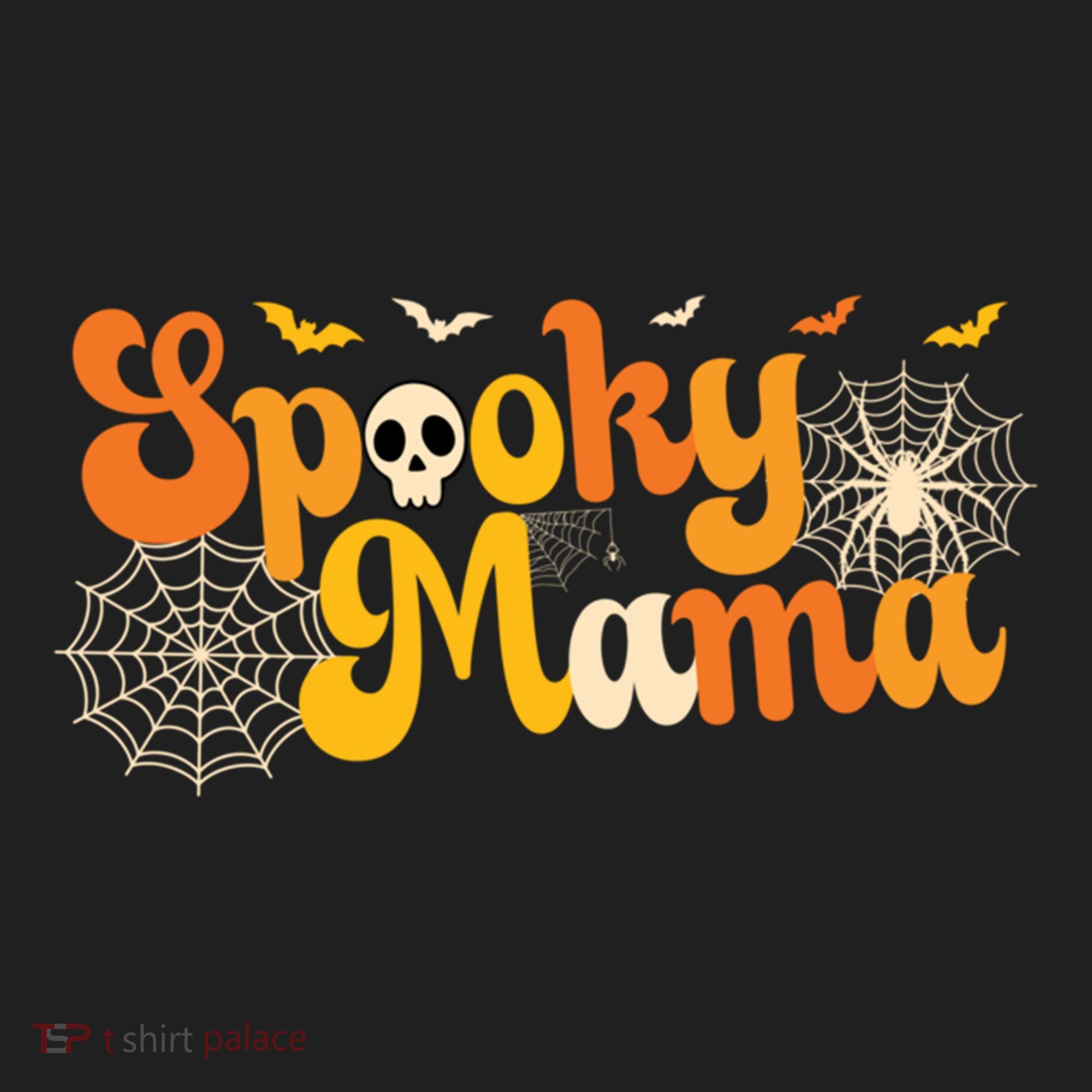 Spooky Mama Outfit Witch Mom Halloween Retro Groovy Gift Hat