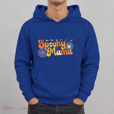Spooky Mama Outfit Witch Mom Halloween Retro Groovy Gift Hoodie