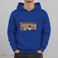 Spooky Mama Outfit Witch Mom Halloween Retro Groovy Gift Hoodie thumb 0