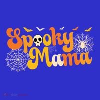 Spooky Mama Outfit Witch Mom Halloween Retro Groovy Gift Long Sleeve Shirt thumb 2