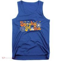 Spooky Mama Outfit Witch Mom Halloween Retro Groovy Gift Tank Top thumb 0
