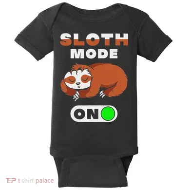 Sloth Mode On Sloth Mode On Baby Bodysuit