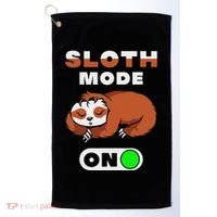 Sloth Mode On Sloth Mode On Golf Towel thumb 0