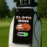 Sloth Mode On Sloth Mode On Golf Towel thumb 2