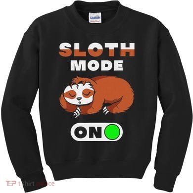 Sloth Mode On Sloth Mode On Kids Sweatshirt
