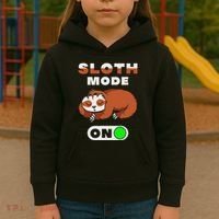 Sloth Mode On Sloth Mode On Kids Hoodie thumb 3