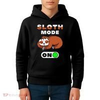 Sloth Mode On Sloth Mode On Kids Hoodie thumb 4