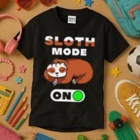 Sloth Mode On Sloth Mode On Kids T-Shirt thumb 3