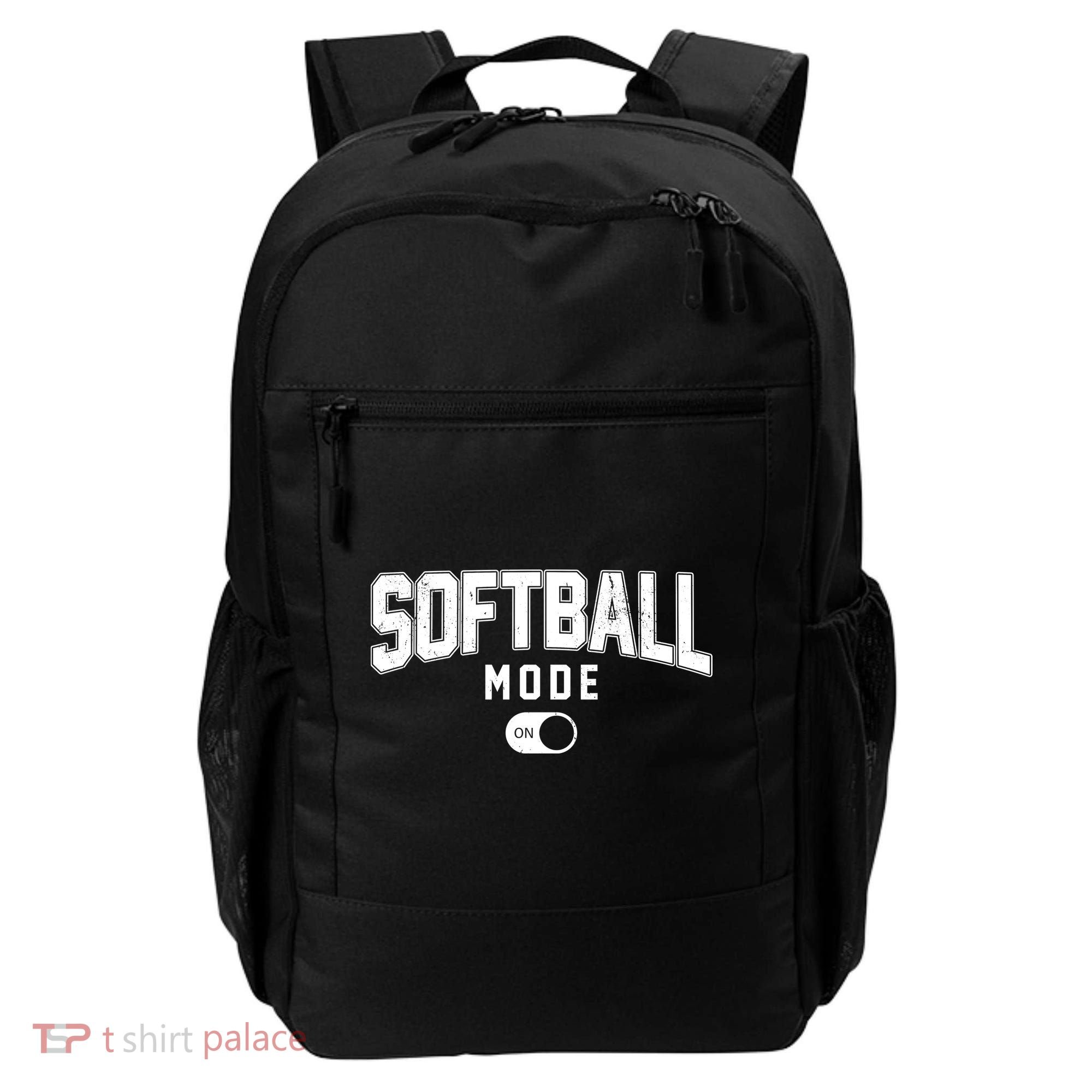 Softball Mode On Backpack