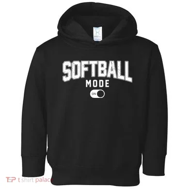 Softball Mode On Toddler Hoodie