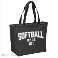 Softball Mode On Tote Bag thumb 2