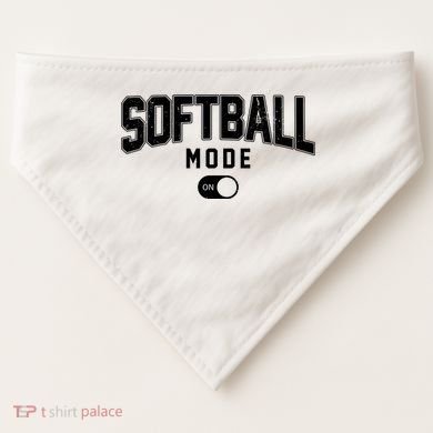 Softball Mode On USA-Made Doggie Bandana
