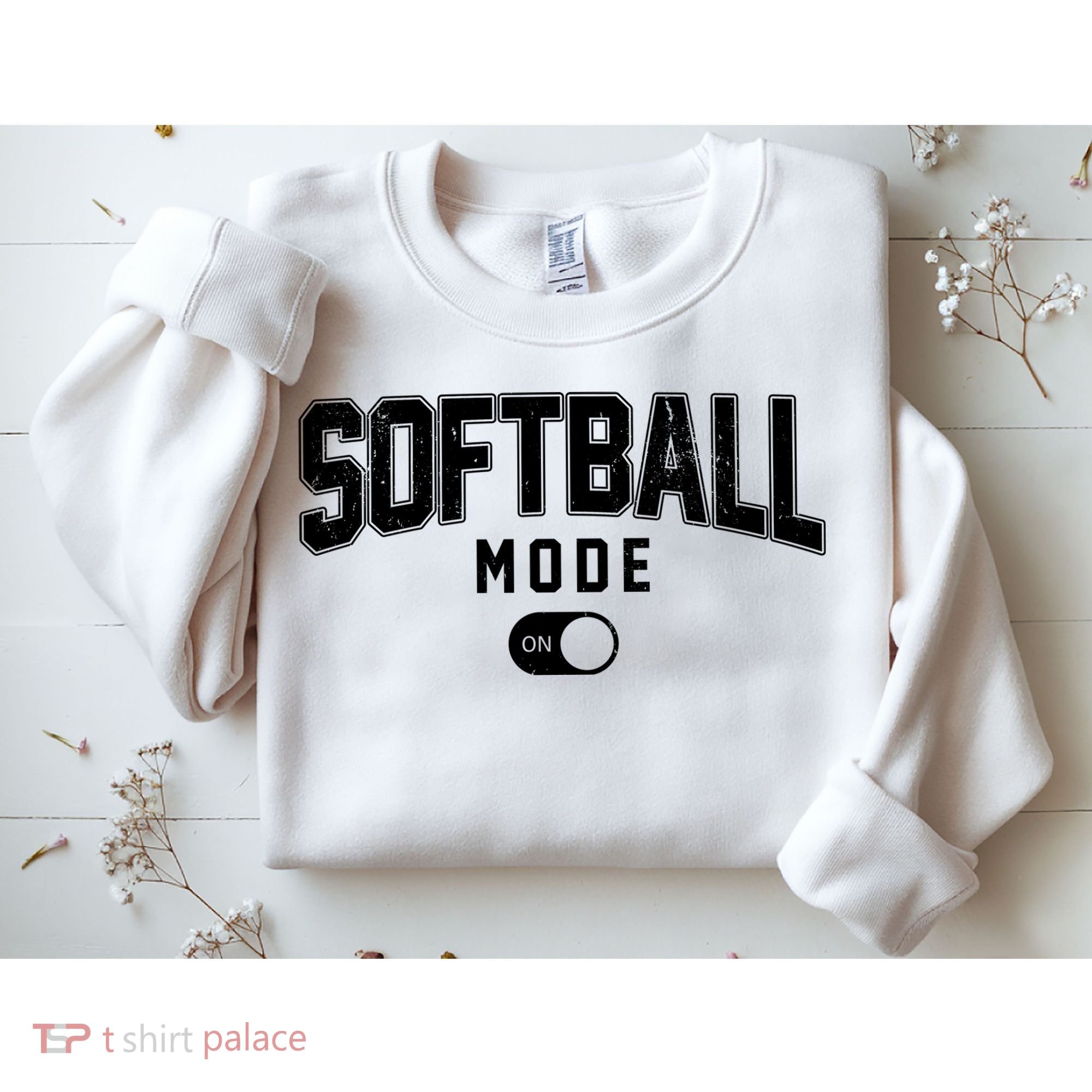 Softball Mode On Sweatshirt