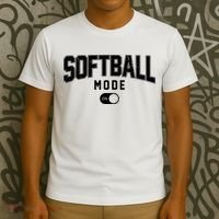 Softball Mode On T-Shirt thumb 3