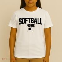 Softball Mode On T-Shirt thumb 4
