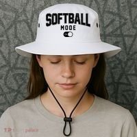 Softball Mode On Bucket Hat thumb 3