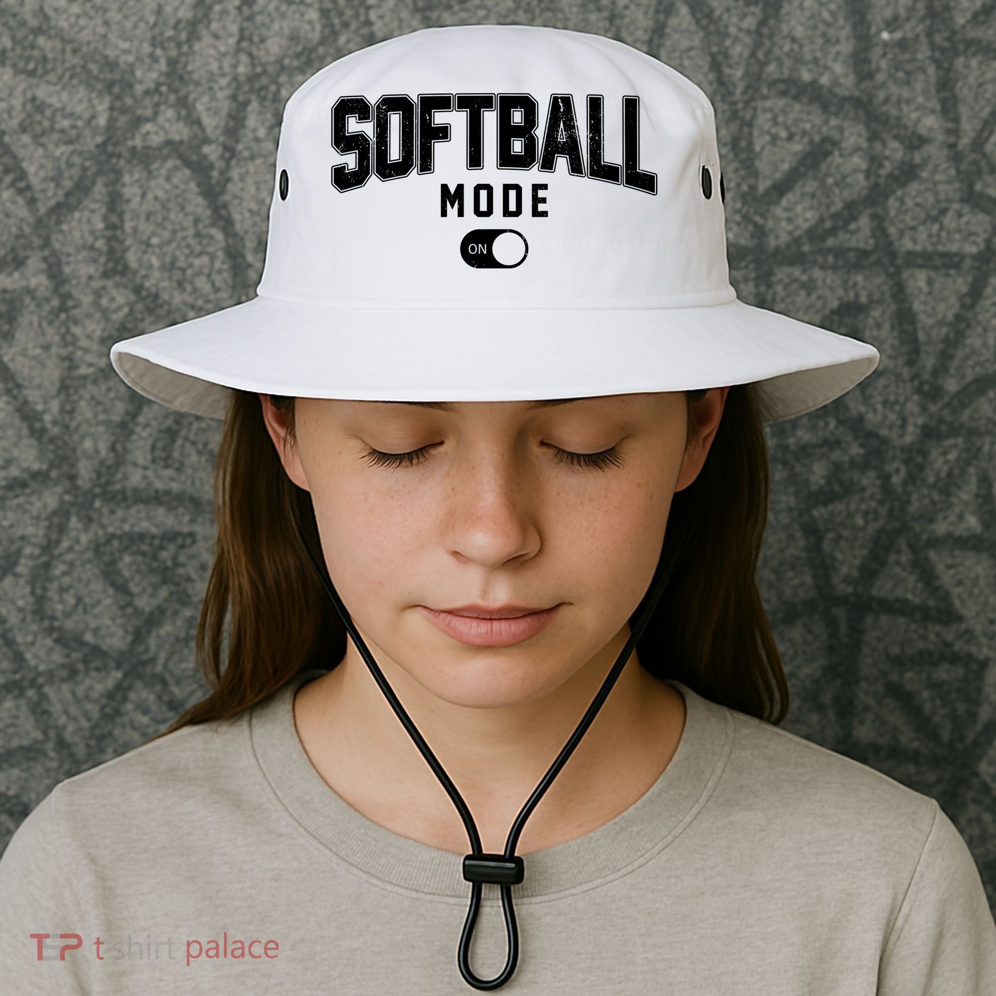 Softball Mode On Bucket Hat