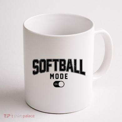 Softball Mode On Coffee Mug back
