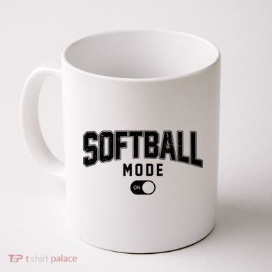 Softball Mode On Coffee Mug