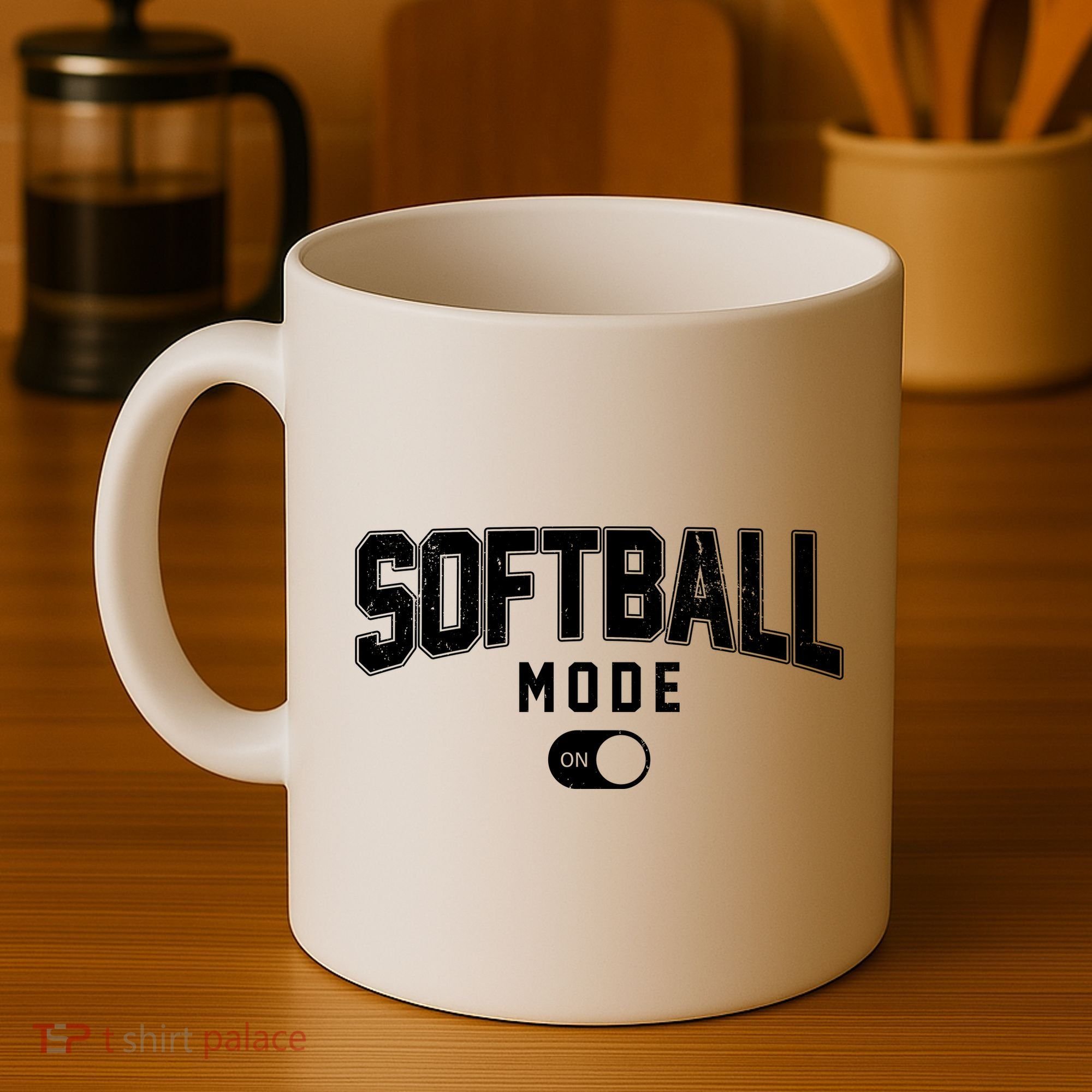 Softball Mode On Coffee Mug