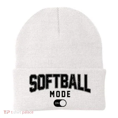 Softball Mode On Beanie