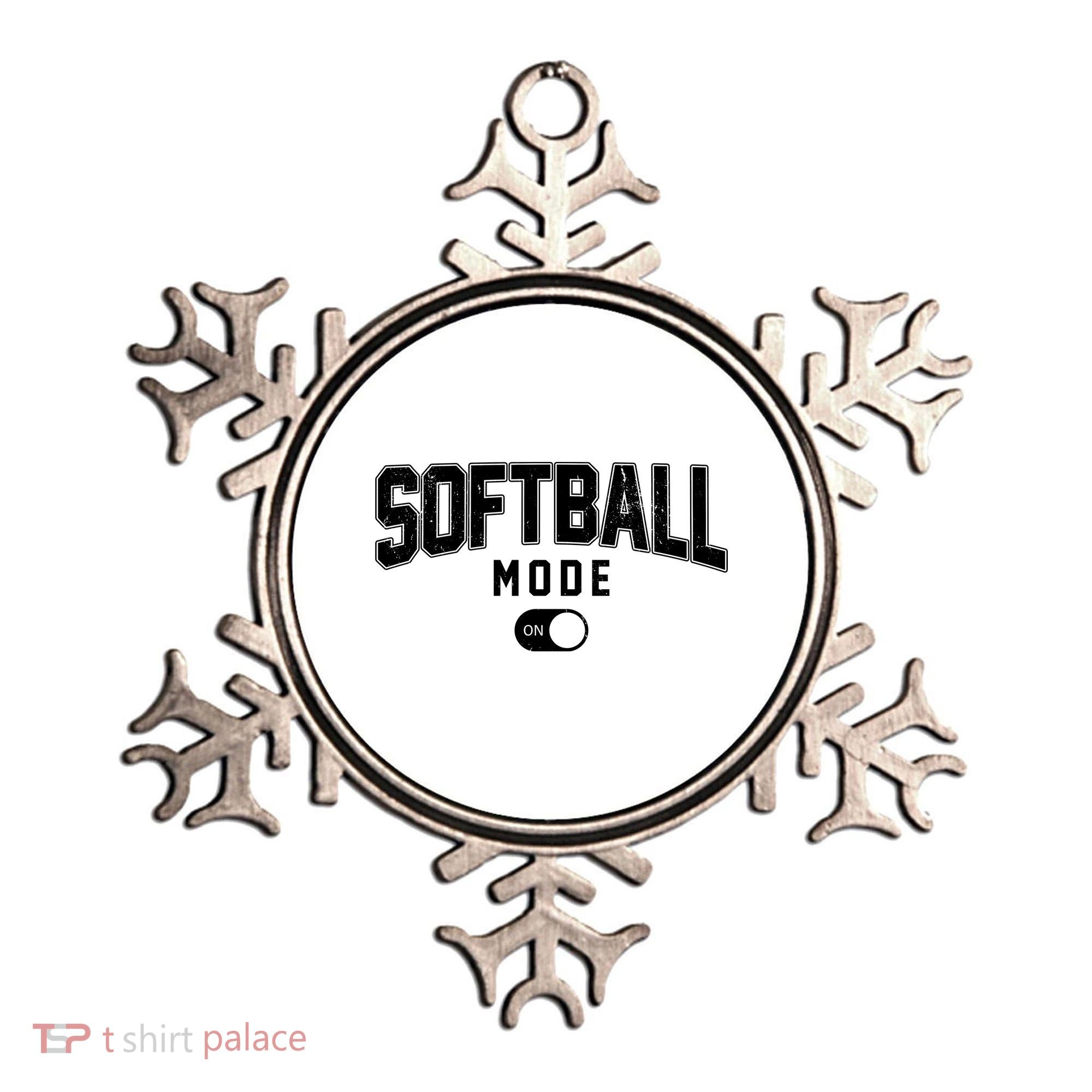 Softball Mode On Ornament