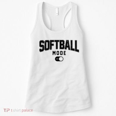 Softball Mode On Women's Tank Top