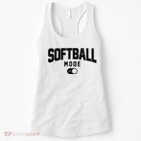 Softball Mode On Women's Tank Top thumb 0
