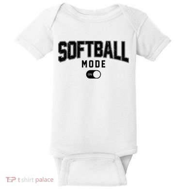 Softball Mode On Baby Bodysuit