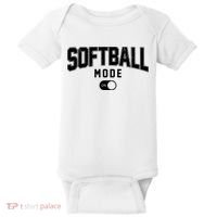 Softball Mode On Baby Bodysuit thumb 0