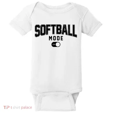 Softball Mode On Baby Bodysuit