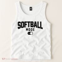 Softball Mode On Tank Top thumb 2