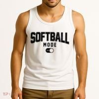 Softball Mode On Tank Top thumb 3