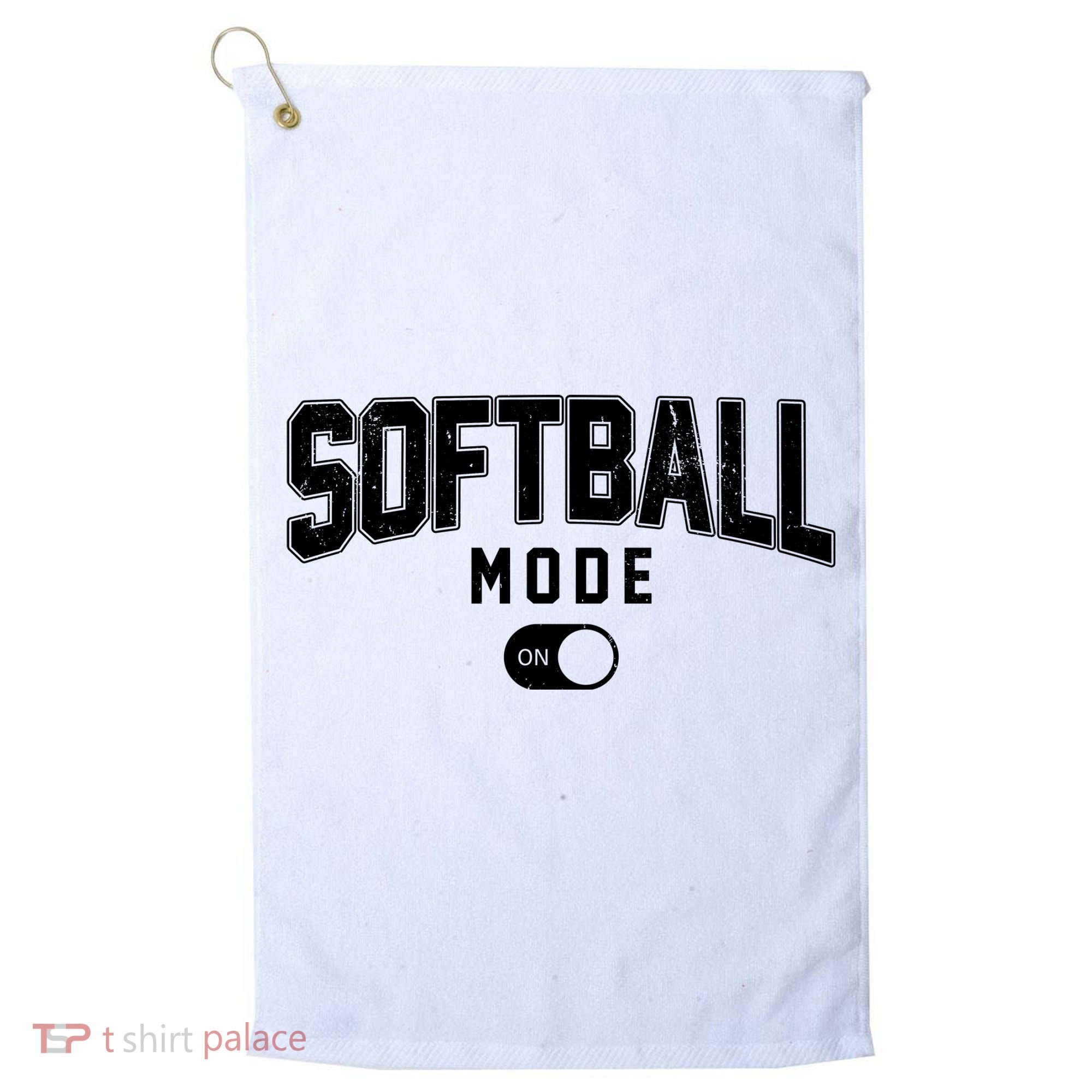 Softball Mode On Golf Towel