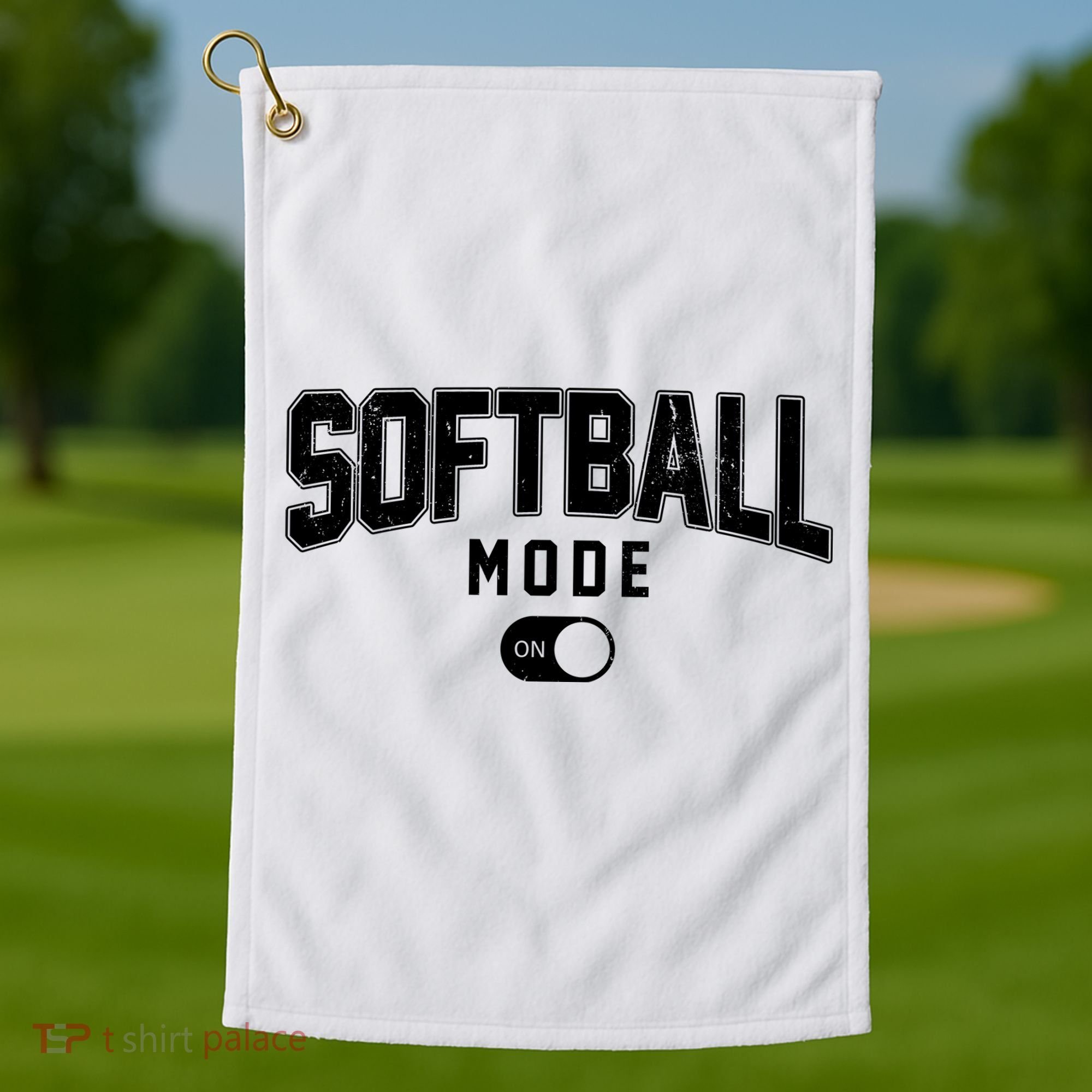 Softball Mode On Golf Towel