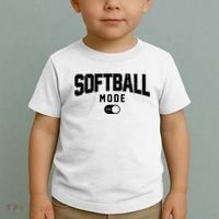 Softball Mode On Toddler T-Shirt thumb 2