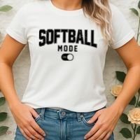 Softball Mode On Women's T-Shirt thumb 2