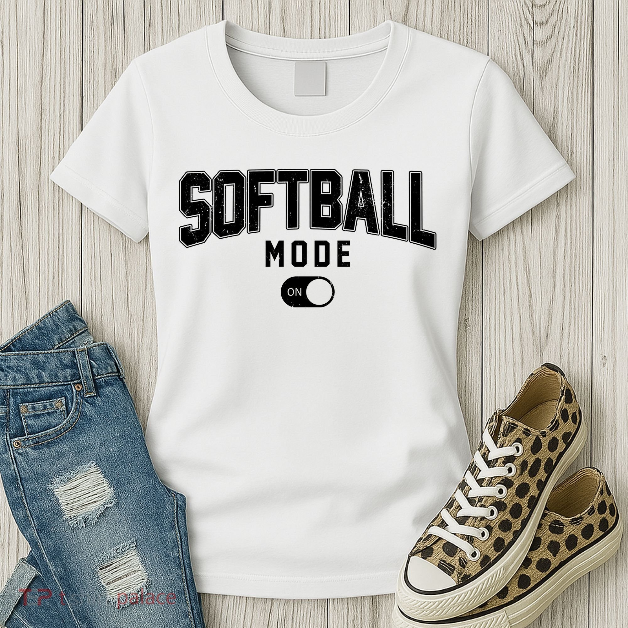 Softball Mode On Women's T-Shirt