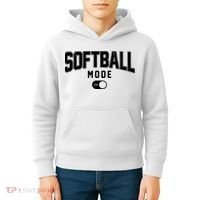 Softball Mode On Kids Hoodie thumb 4