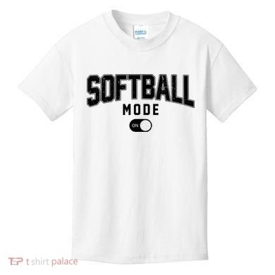 Softball Mode On Kids T-Shirt