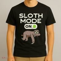 Sloth Mode On Funny Lazy Sleep Animal Lover Women Gift T-Shirt thumb 3